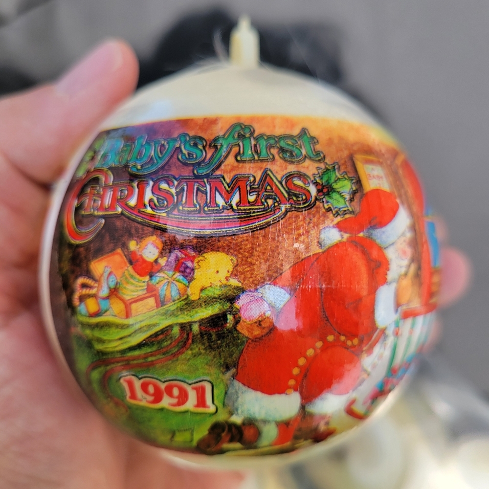 Christmas Ornaments  VTG 1970 -90s, Silk Satin ~ Betsey Clark, Baby's 1st FINAL! - Picture 7 of 16